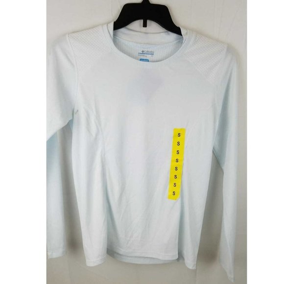 COLUMBIA Womens White Shirt Freezer Coil L/S Crew - Picture 3 of 5